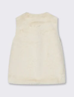 Piazza Italia Bambina|Gilet<Gilet in pelliccia sintetica da bambina - Beige