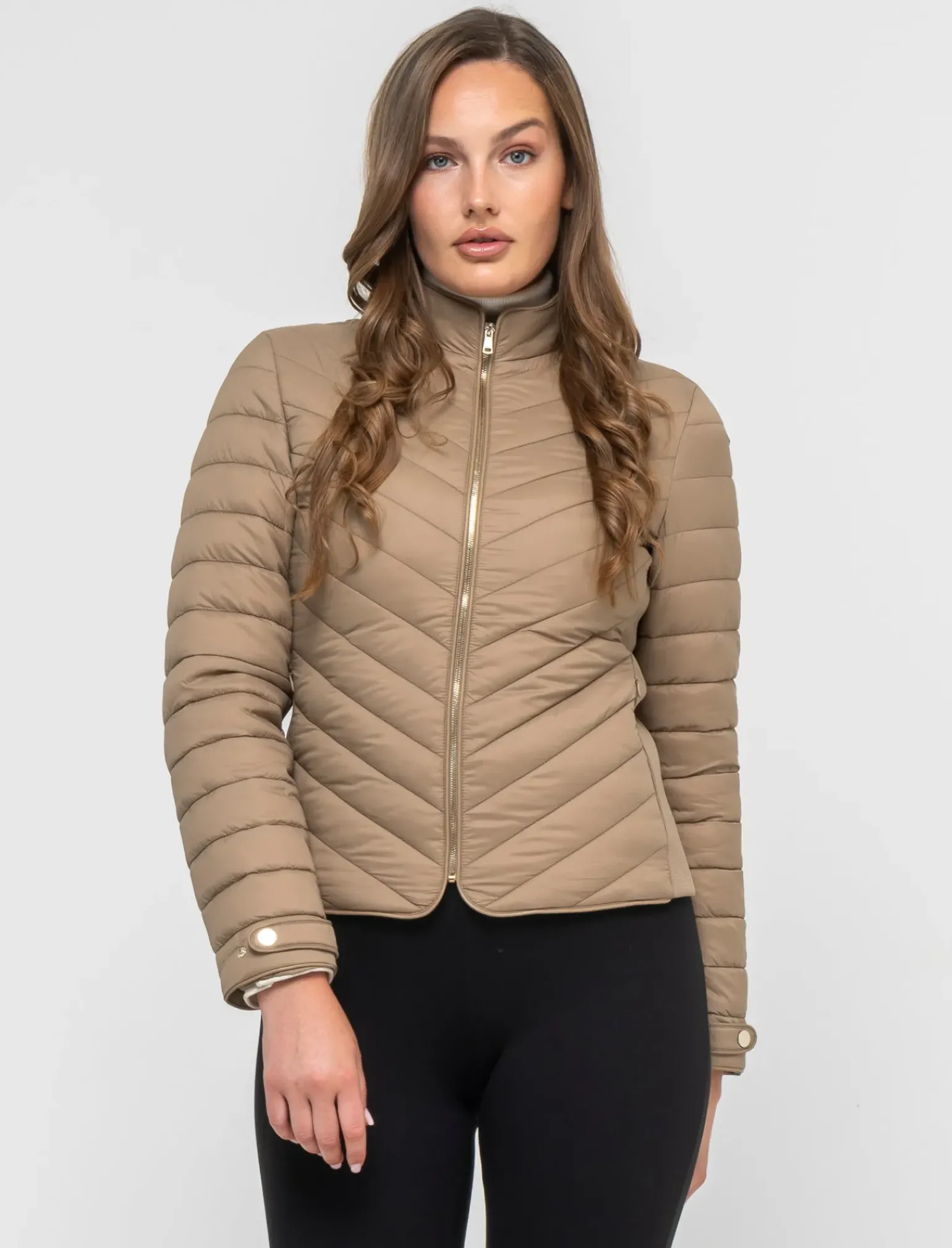 Donna Piazza Italia Donna|Giubbini E Cappotti<Giubbino con imbottitura leggera - Cammello