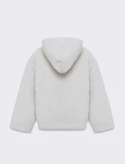 Piazza Italia Bambina|Giubbini E Cappotti<Giubbino in finta pelliccia con pelo corto, zip sul davanti ed elastico al fondo - sporco