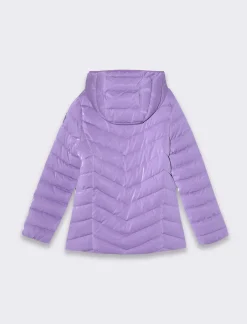 Piazza Italia Bambina|Giubbini E Cappotti<Giubbino trapuntato con cuciture a V in tessuto lucido -