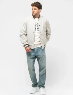 Uomo Piazza Italia Uomo|Giubbini E Cappotti<Giubbotto bomber realizzato in panno effetto lana - mel.