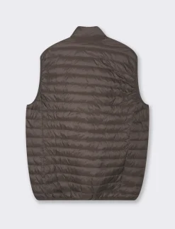 Uomo Piazza Italia Uomo|Giubbini E Cappotti<Giubbotto gilet imbottito a collo alto - Moro