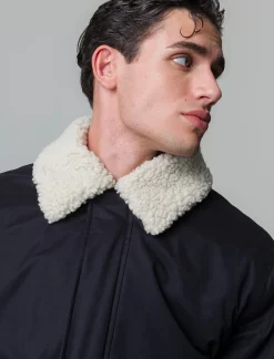 Uomo Piazza Italia Uomo|Giubbini E Cappotti<Giubbotto imbottito a collo in pelliccia sintetica rimovibile -