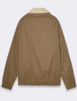 Uomo Piazza Italia Uomo|Giubbini E Cappotti<Giubbotto imbottito a collo in pelliccia sintetica rimovibile - kaki