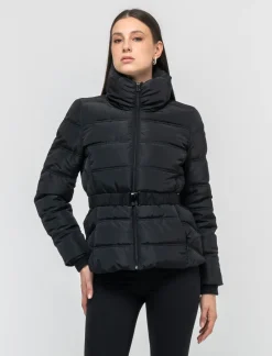 Donna Piazza Italia Donna|Giubbini E Cappotti<Giubbotto imbottito con cerniera in metallo e cintura elastica in vita -