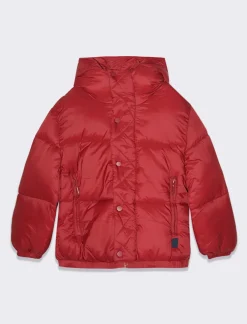 Bambino Piazza Italia Bambino|Giubbini E Cappotti<Giubbotto imbottito con cappuccio loose fit - Bordeaux