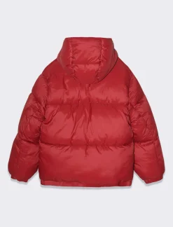 Bambino Piazza Italia Bambino|Giubbini E Cappotti<Giubbotto imbottito con cappuccio loose fit - Bordeaux