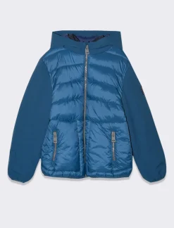 Bambino Piazza Italia Bambino|Giubbini E Cappotti<Giubbotto imbottito con cappuccio e fodera in contrasto - Ottanio