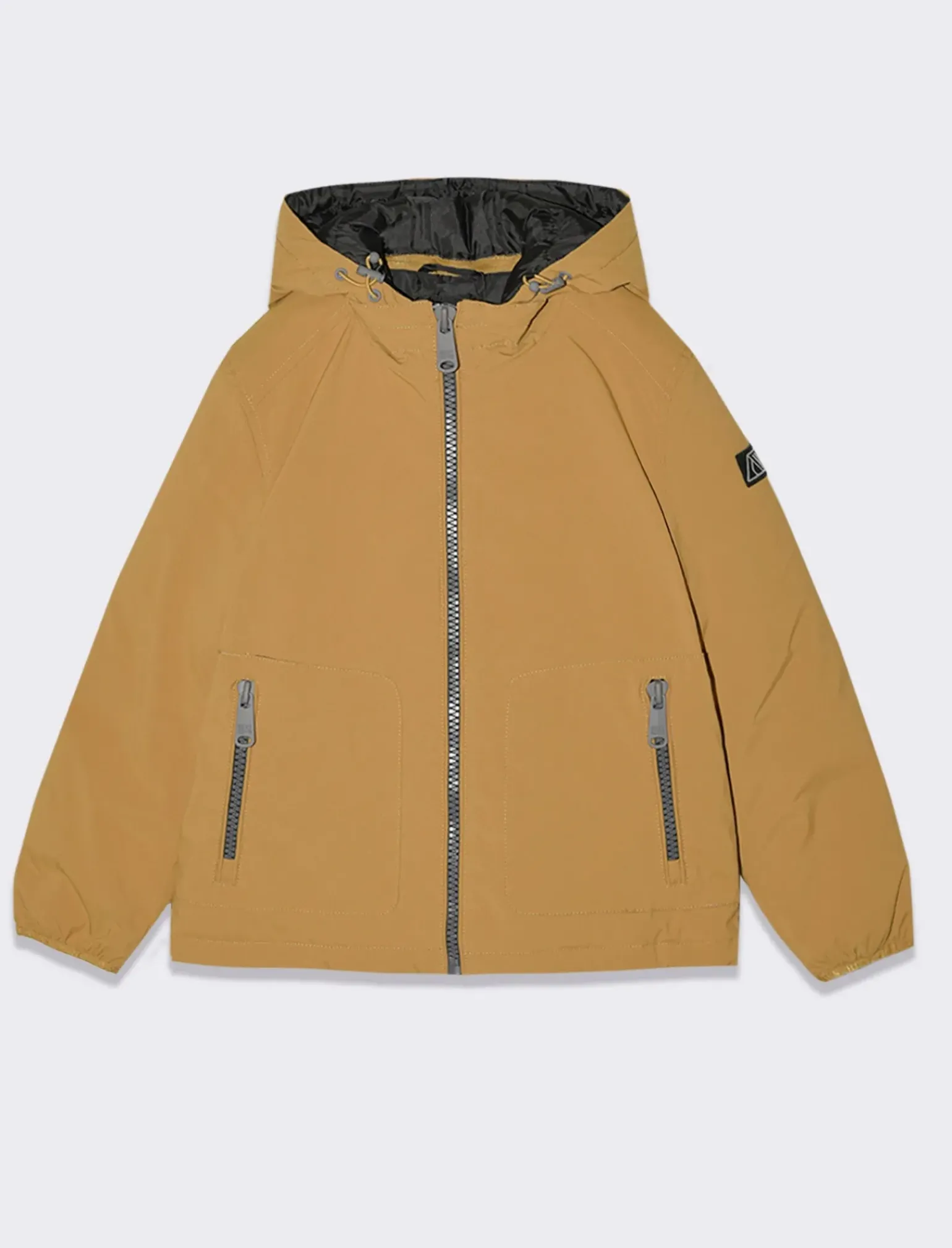 Bambino Piazza Italia Bambino|Giubbini E Cappotti<Giubbotto imbottito con tasconi frontali e cappuccio - Ocra