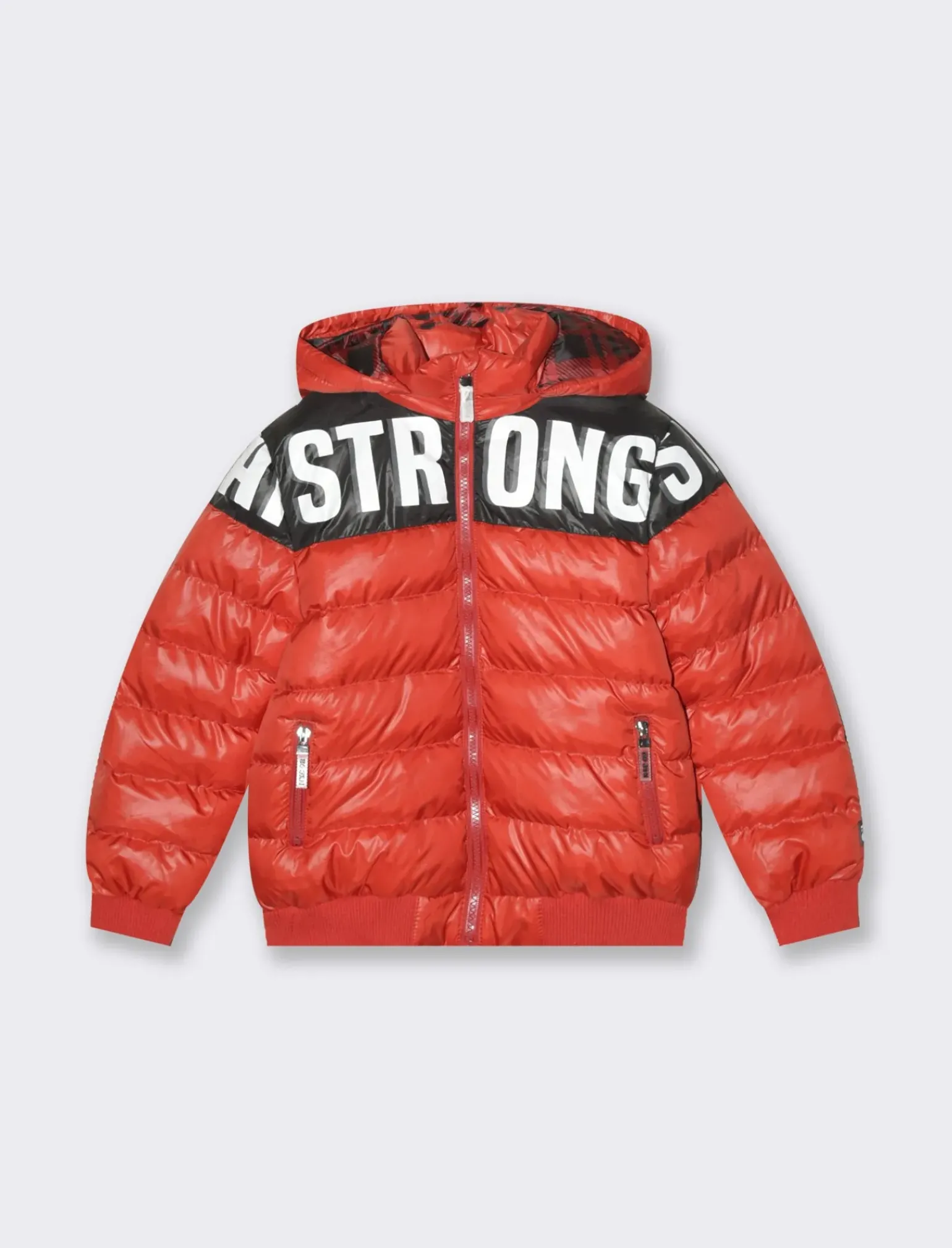 Bambino Piazza Italia Bambino|Giubbini E Cappotti<Giubbotto imbottito da bambino, con cappuccio e stampa sul davanti -