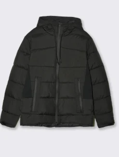 Uomo Piazza Italia Giubbini E Cappotti<Giubbotto imbottito in tessuto tecnico - Nero