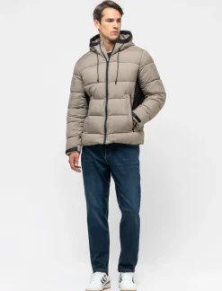 Uomo Piazza Italia Giubbini E Cappotti<Giubbotto imbottito in tessuto tecnico - kaki