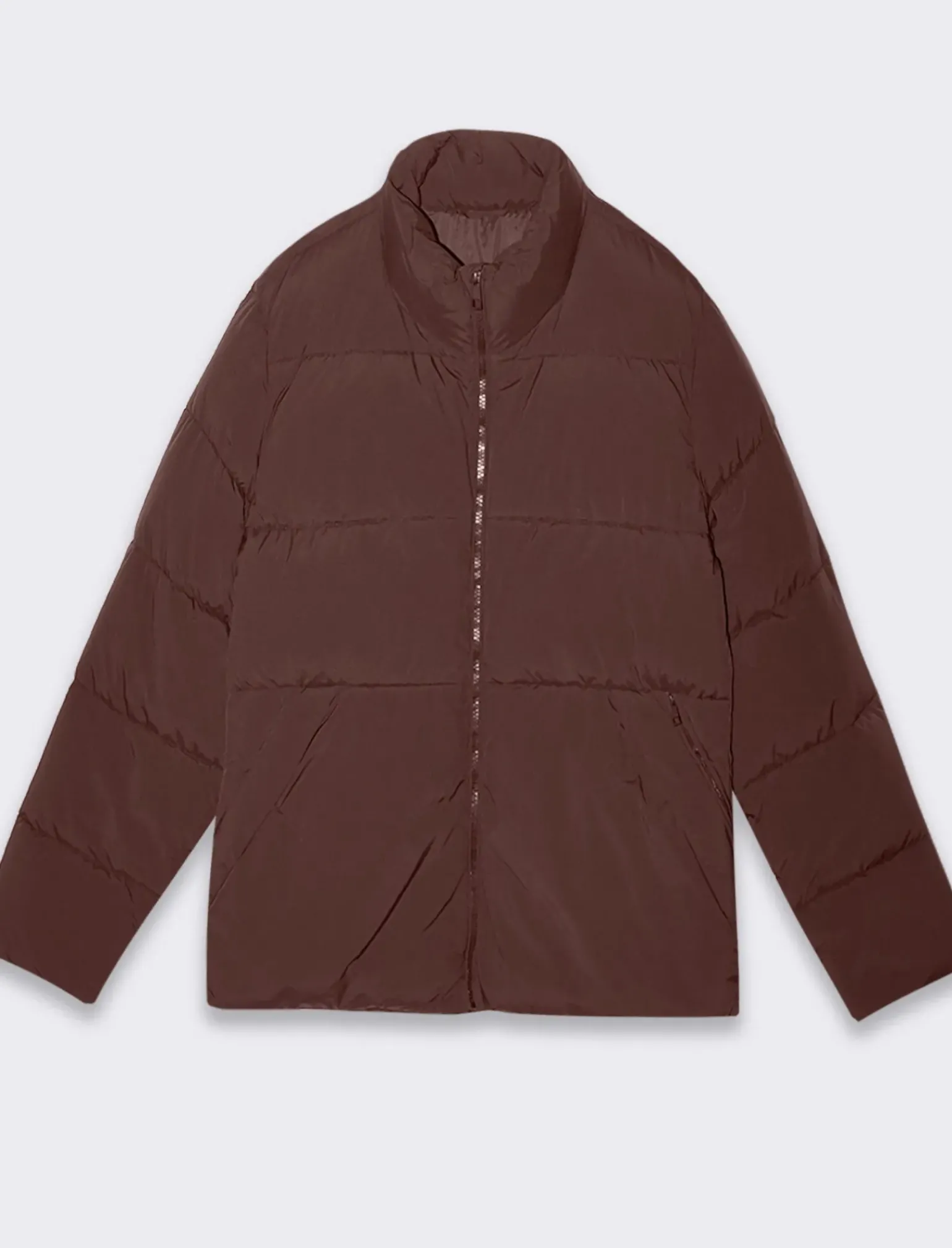 Uomo Piazza Italia Uomo|Giubbini E Cappotti<Giubbotto imbottito in tessuto tecnico a collo alto - Bordeaux