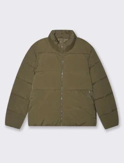 Uomo Piazza Italia Uomo|Giubbini E Cappotti<Giubbotto imbottito in tessuto tecnico a collo alto - kaki