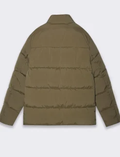 Uomo Piazza Italia Uomo|Giubbini E Cappotti<Giubbotto imbottito in tessuto tecnico a collo alto - kaki