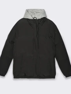 Uomo Piazza Italia Giubbini E Cappotti<Giubbotto imbottito in tessuto tecnico con cappuccio in felpa -