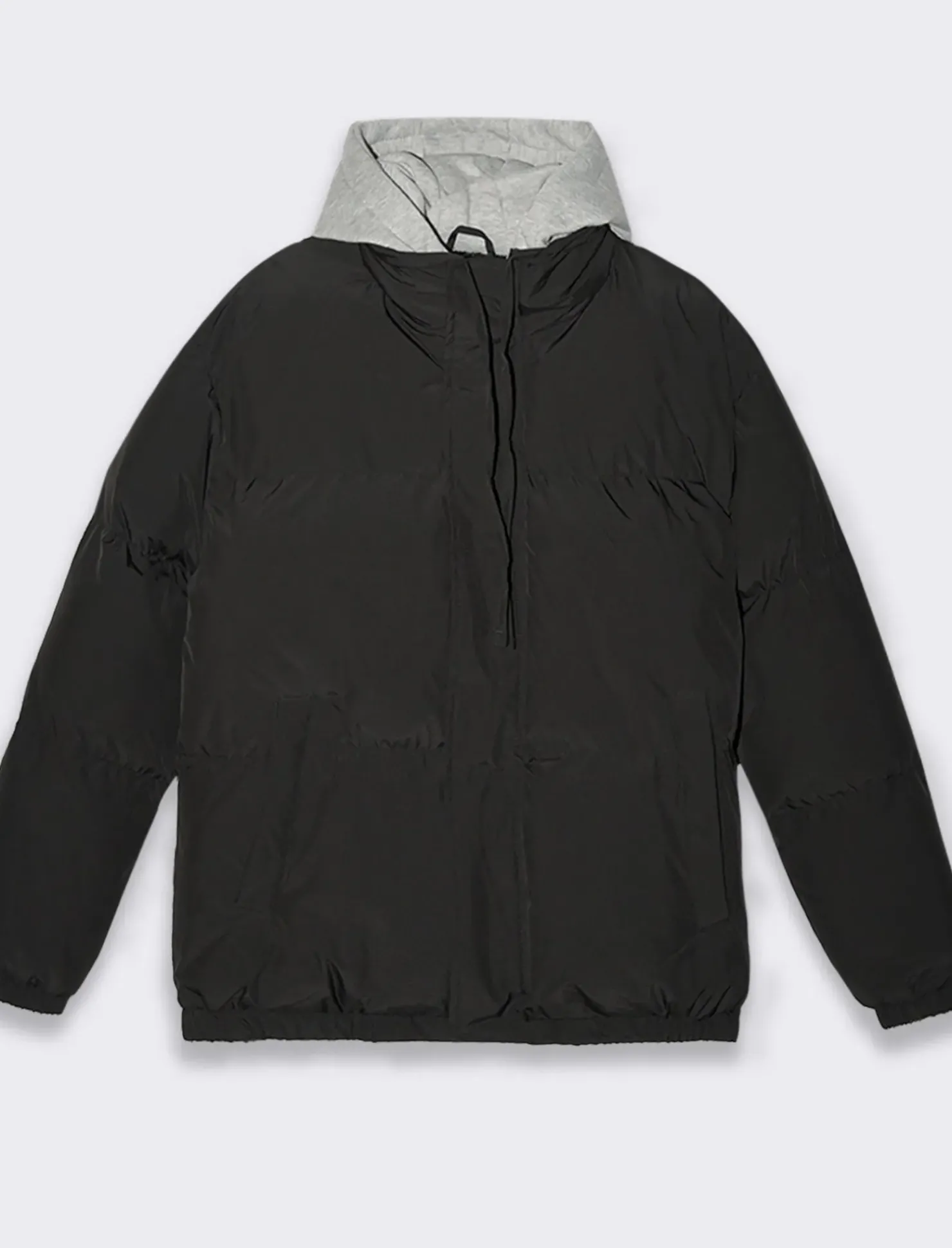 Piazza Italia Giubbotto imbottito in tessuto tecnico con cappuccio in felpa - Nero Cheap