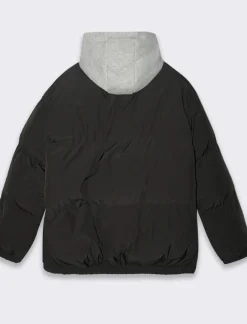 Uomo Piazza Italia Giubbini E Cappotti<Giubbotto imbottito in tessuto tecnico con cappuccio in felpa -