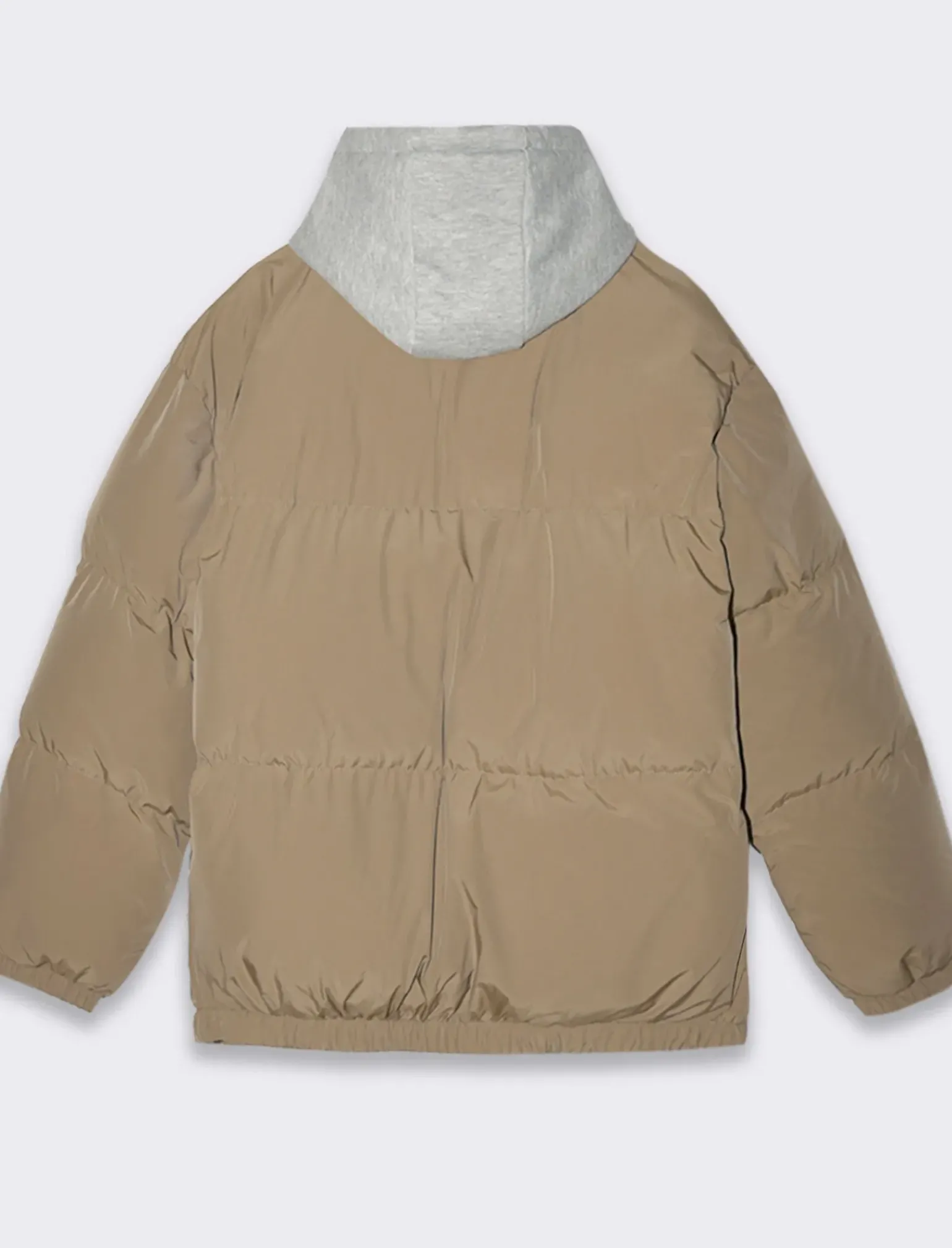 Uomo Piazza Italia Uomo|Giubbini E Cappotti<Giubbotto imbottito in tessuto tecnico con cappuccio in felpa - kaki