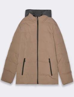 Uomo Piazza Italia Uomo|Giubbini E Cappotti<Giubbotto imbottito realizzato in tessuto tecnico con cappuccio - kaki