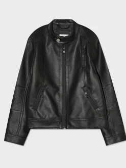 Bambino Piazza Italia Bambino|Giubbini E Cappotti<Giubbotto in finta pelle con apertura frontale -