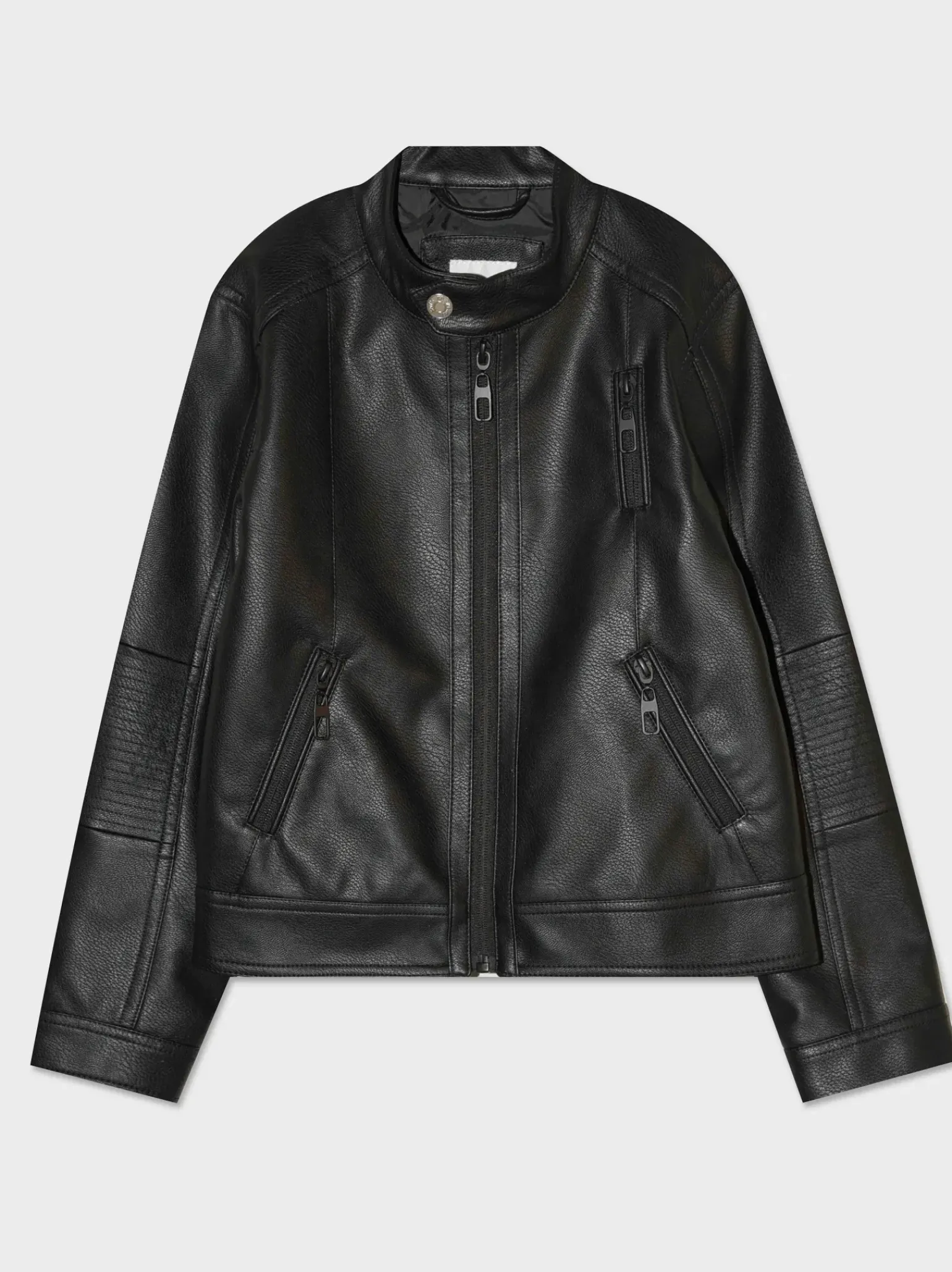 Bambino Piazza Italia Bambino|Giubbini E Cappotti<Giubbotto in finta pelle con apertura frontale -