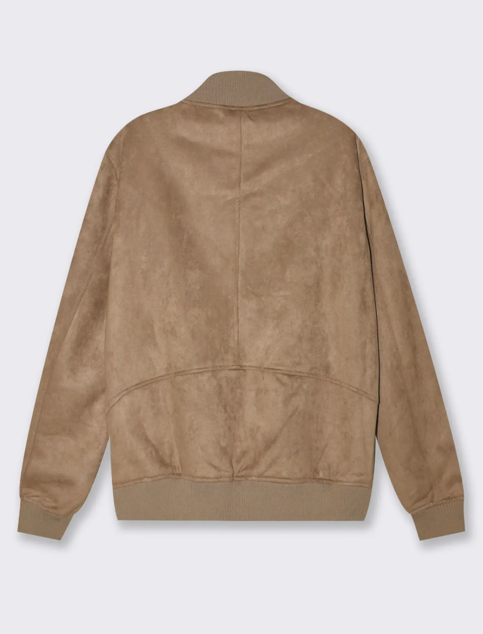 Uomo Piazza Italia Uomo|Giubbini E Cappotti<Giubbotto in tessuto effetto scamosciato - fango