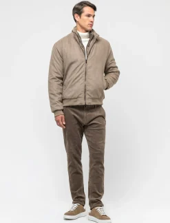 Uomo Piazza Italia Giubbini E Cappotti<Giubbotto in tessuto effetto scamosciato tinto doppio capo - kaki