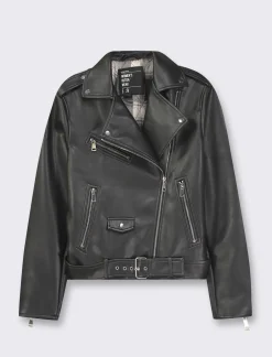 Donna Piazza Italia Donna|Giubbini E Cappotti<Giubbotto modello biker vestibilità regular -