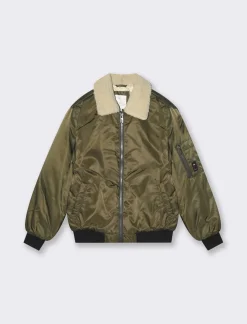 Bambino Piazza Italia Bambino|Giubbini E Cappotti<Giubbotto modello bomber da bambino - militare
