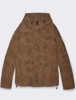 Uomo Piazza Italia Uomo|Giubbini E Cappotti<Giubbotto realizzato in tessuto tecnico imbottito - fango