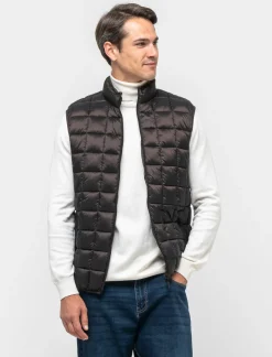 Uomo Piazza Italia Uomo|Giubbini E Cappotti<Giubbotto smanicato imbottito a collo alto - Moro