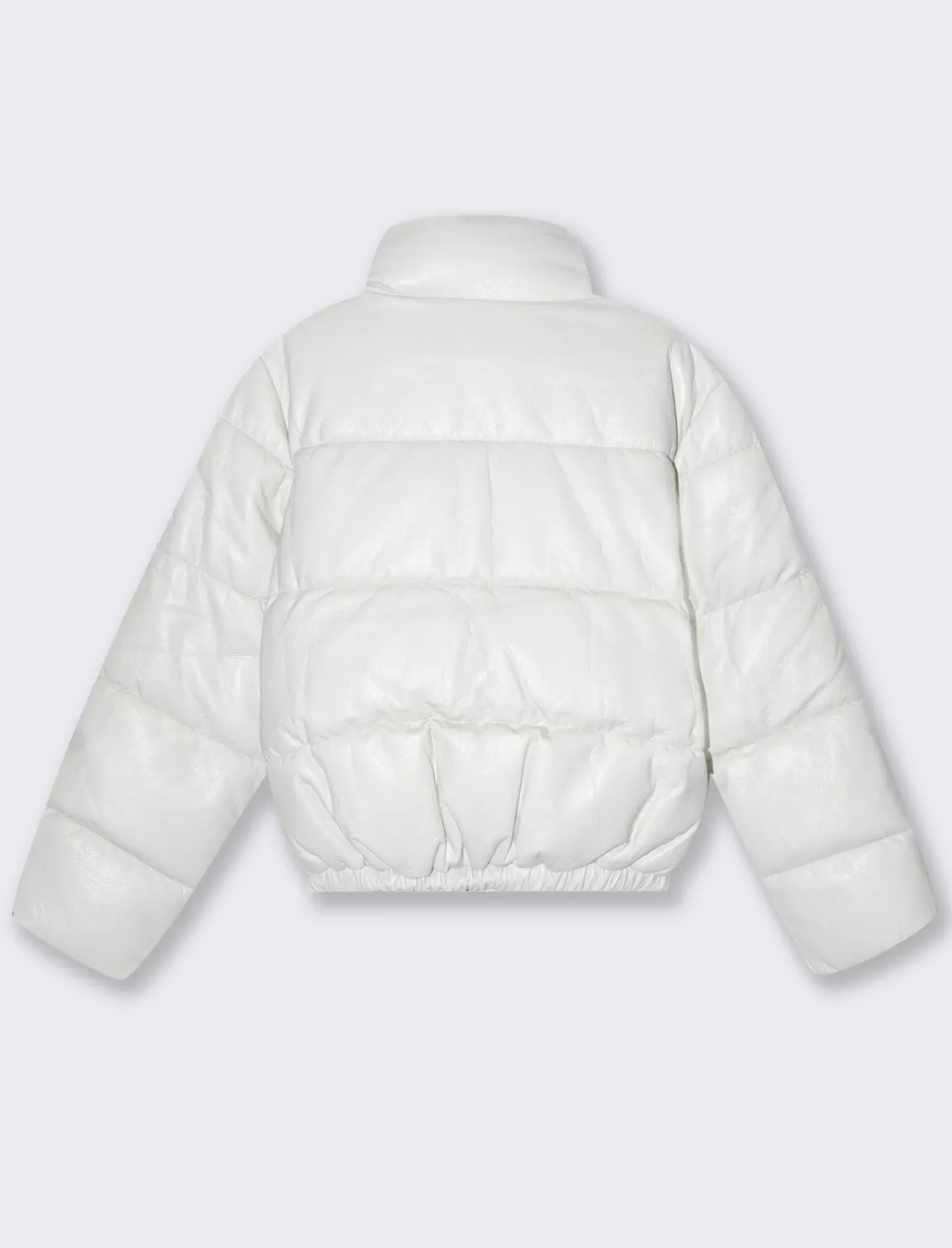 Donna Piazza Italia Donna|Giubbini E Cappotti<Giubotto imbottito corto con collo alto modelllo bomber - gesso