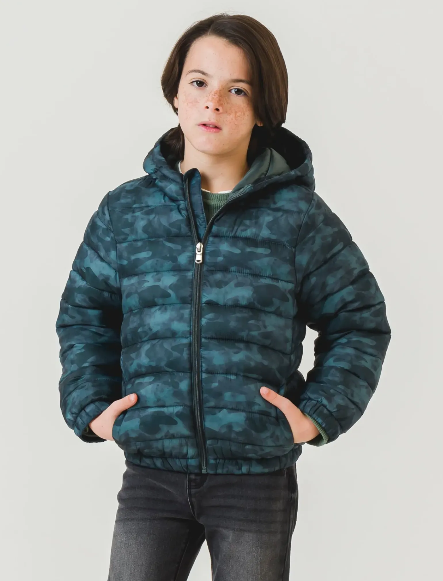 Bambino Piazza Italia Bambino<GIUBOTTO ULTRALIGHT FULL ZIP - militare