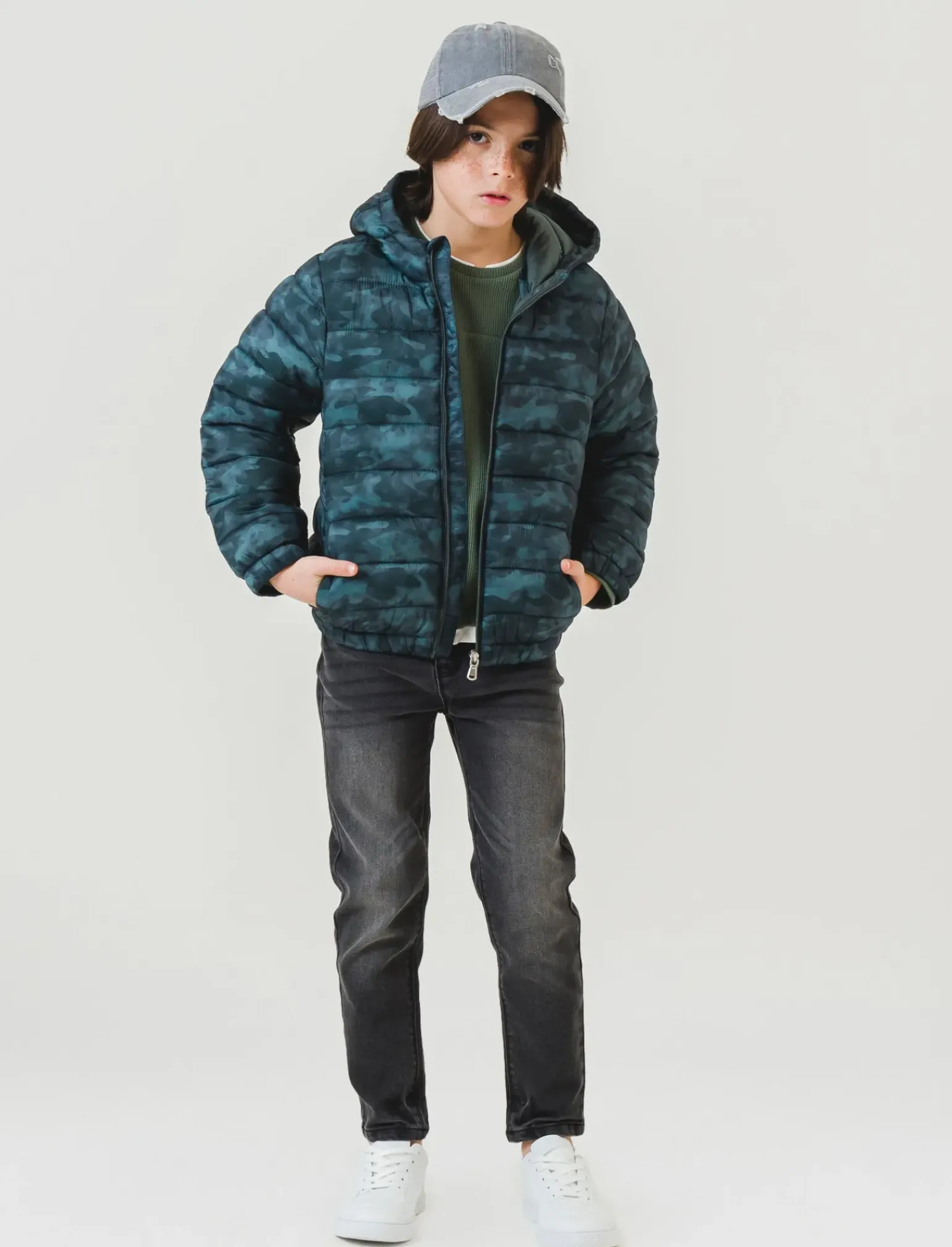 Bambino Piazza Italia Bambino<GIUBOTTO ULTRALIGHT FULL ZIP - militare