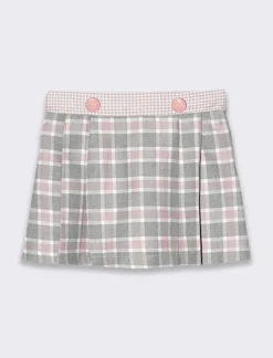 Piazza Italia Neonata<Gonna a quadri con bottoni - Fantasia