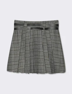 Donna Piazza Italia Gonne<GONNA CON CINTURE - Marrone tabacco