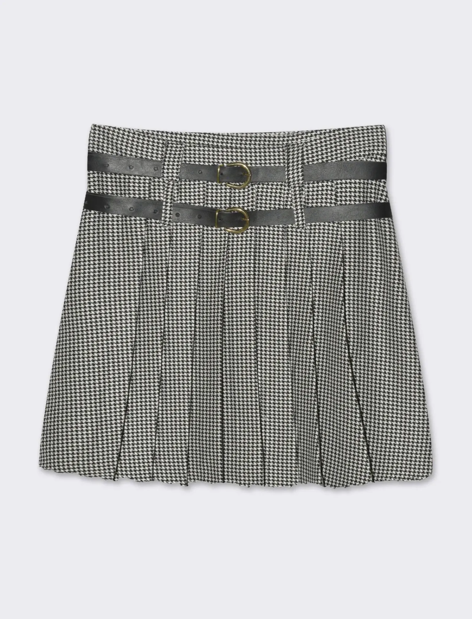 Donna Piazza Italia Gonne<GONNA CON CINTURE - Pied de poule