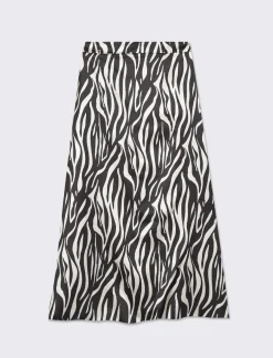 Donna Piazza Italia Gonne<Gonna con elastico in vita da donna - -bianco