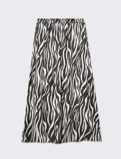 Donna Piazza Italia Gonne<Gonna con elastico in vita da donna - -bianco