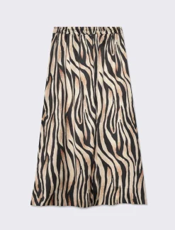 Donna Piazza Italia Gonne<Gonna con elastico in vita da donna - -oro