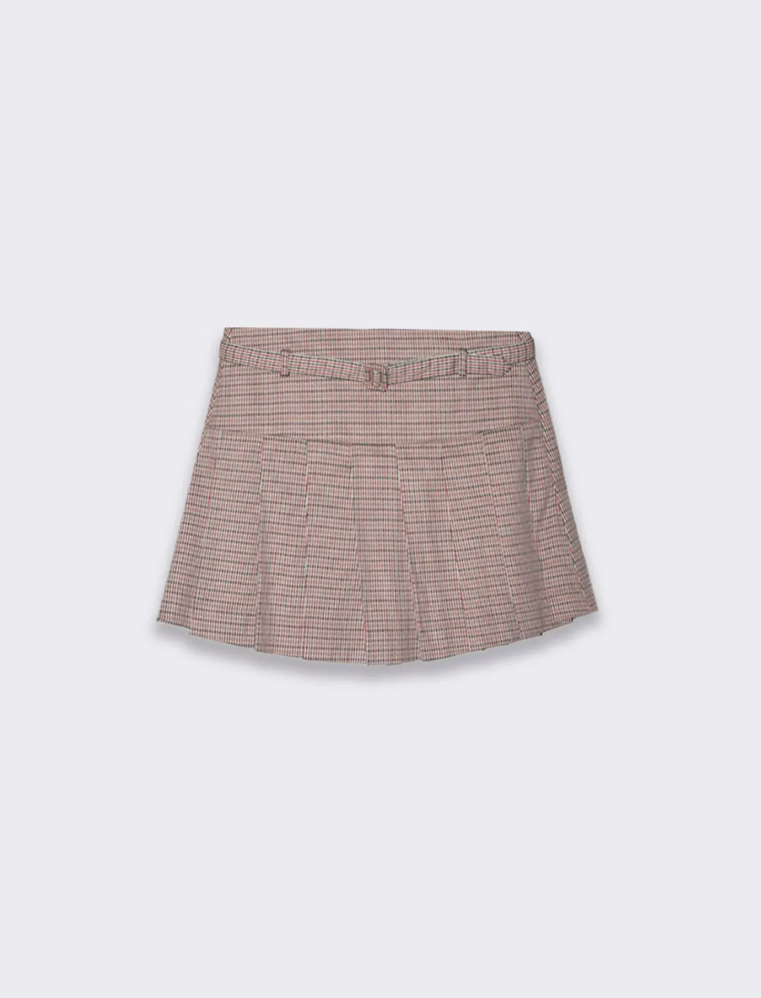 Donna Piazza Italia Gonne<Gonna corta a pieghe con pantaloncino cinturino finto cucito - var 1