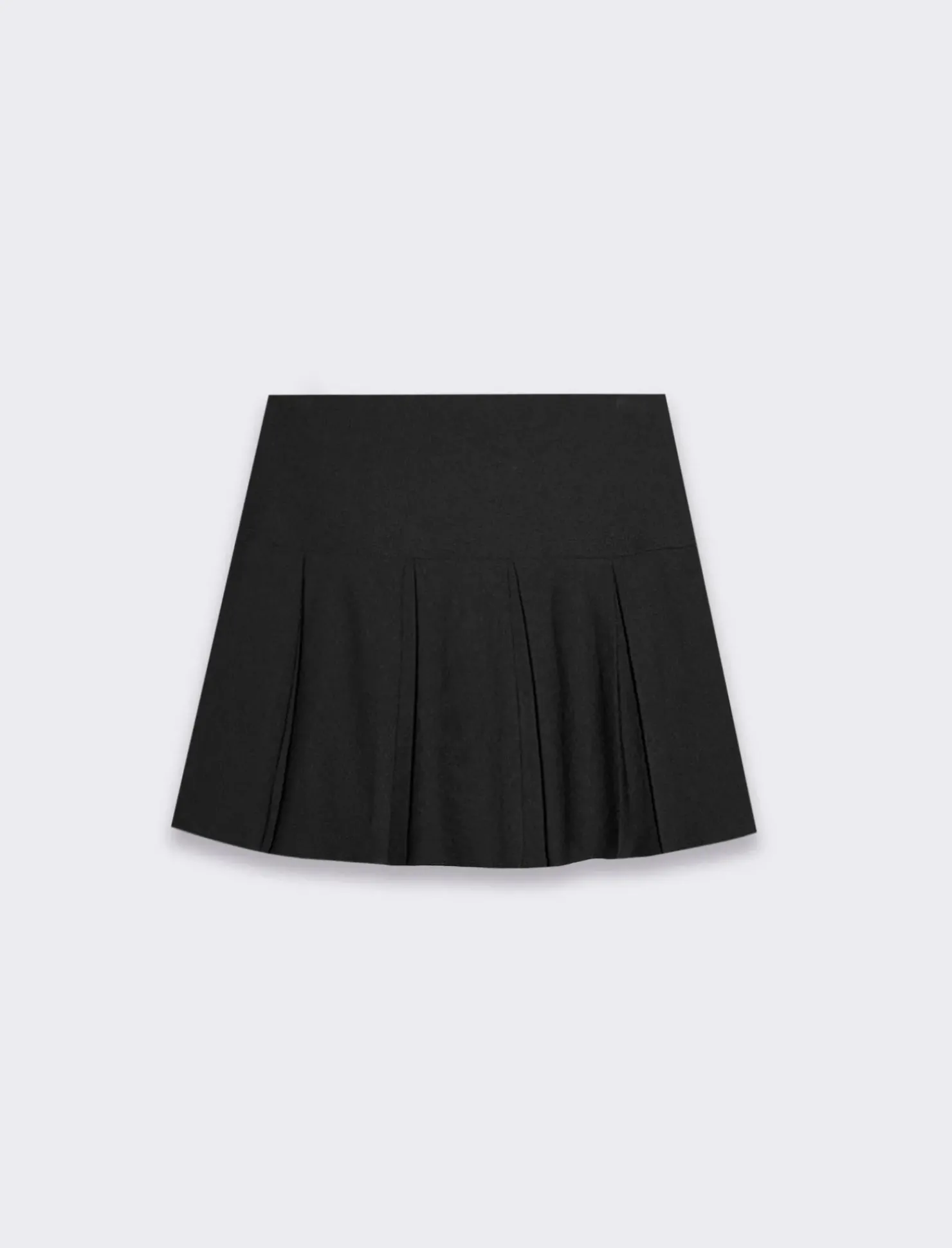 Piazza Italia Gonna corta a pieghe da donna, vestibilità stretch - Pois Pattern Cheap