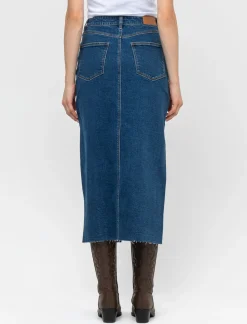 Donna Piazza Italia Donna|Gonne<Gonna denim lunga cinque tasche - Denim