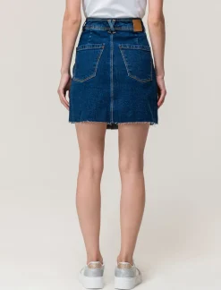 Donna Piazza Italia Gonne<Gonna denim midi svasata - Denim