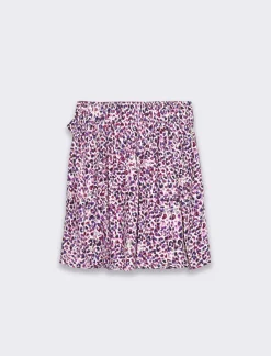 Piazza Italia Bambina|Gonne E Shorts<Gonna elegante in viscosa stampata con taglio asimmetrico e dettaglio nodo sul davanti -