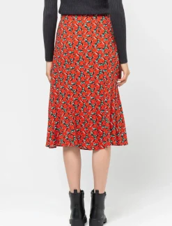 Donna Piazza Italia Gonne<Gonna fantasia midi, svasata in viscosa stampato - var 1