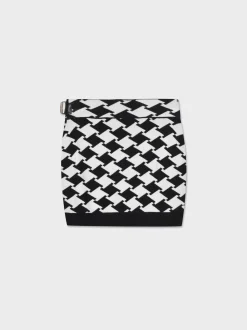 Piazza Italia Bambina<Gonna in maglia con disegno jaquard e passnti in finta pelle con fibbie - Fantasia