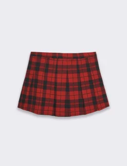 Piazza Italia Bambina|Gonne E Shorts<Gonna in punto milano elastico stampato con fantasia a quadri da bambina - Fantasia