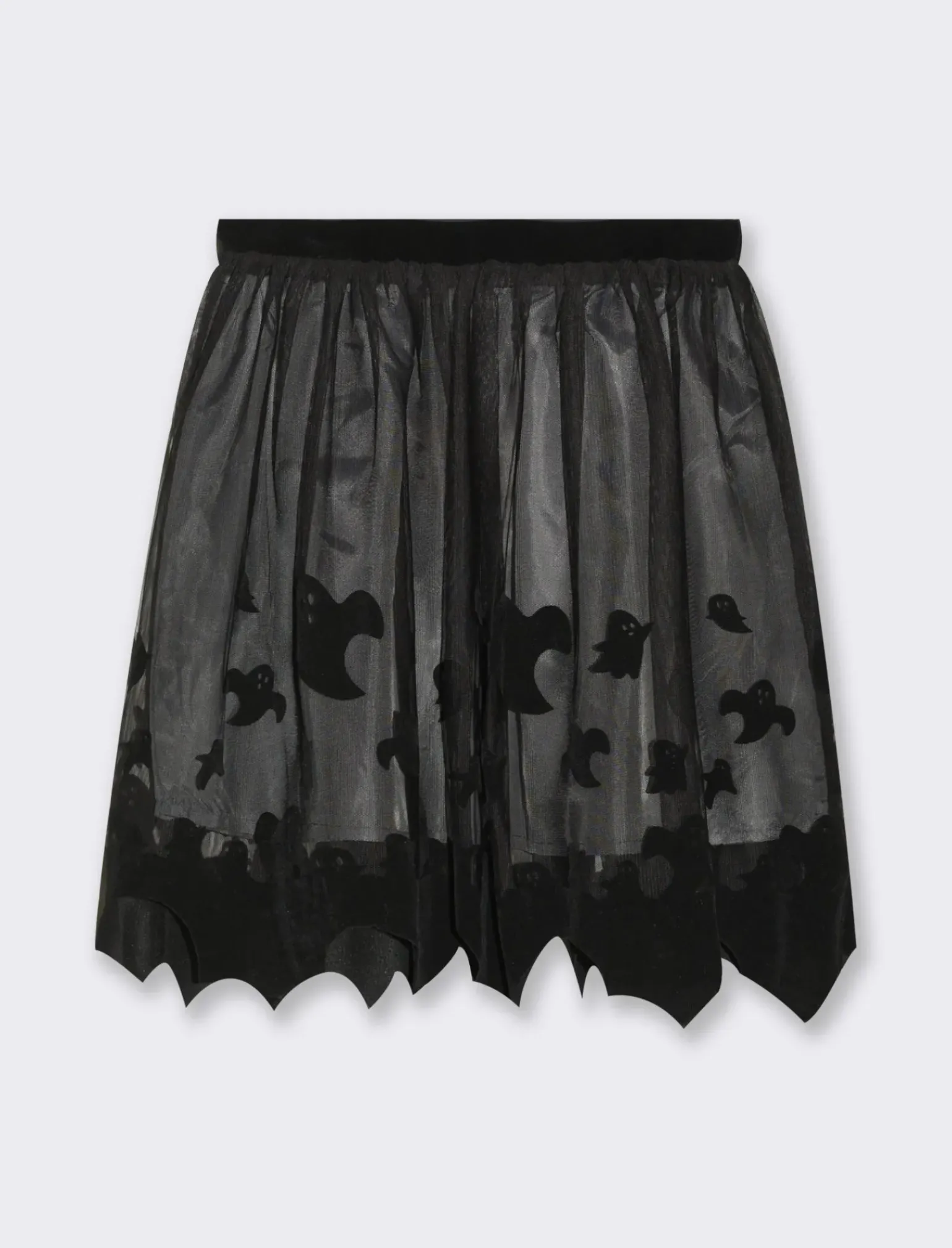 Piazza Italia Bambina|Gonne E Shorts<Gonna in tulle da bambina con stampa flock a tema halloween e orlo sagomato -